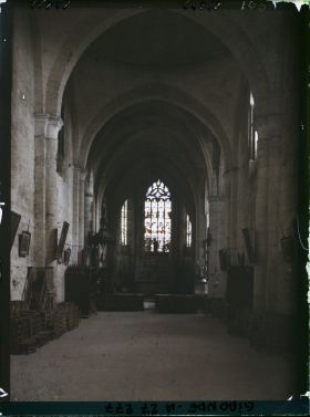 Image représentant France, St Emilion, Intérieur de l'Eglise Collégiale