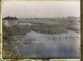 Image représentant Belgique, Ypres, Vue générale vers la porte de Menin