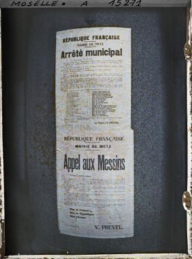 Image représentant Affiche de l'arrêté municipal du nouveau maire V. Prével