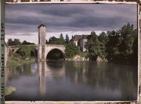 Image représentant France, Orthez, Le Vieux Pont au Coucher du Soleil