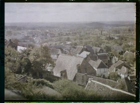 Image représentant France, Gourdon (Lot), Vue de la ville prise du promenade du Château vers le sud ouest