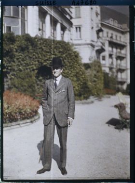 Image représentant Accords de Locarno, M. Austen Chamberlain, chef de la délégation anglaise