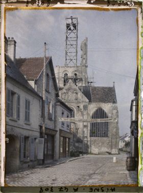 Image représentant France, Vailly, Eglise en restauration l'Abside