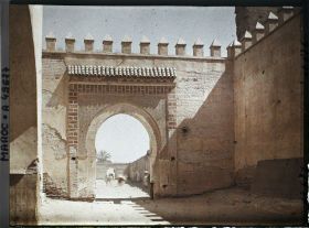 Image représentant La porte Bab Agnaou vue de l'intérieur