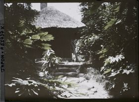 Image représentant Koishikawa Kôrakuen (jardin de l'Arsenal), temple de Saigyo (Saigyo-do)