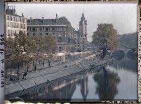 Image représentant Le Palais de Justice quai des Orfèvres, vu du Pont Neuf