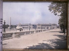 Image représentant La place de la Concorde prise depuis les Tuileries