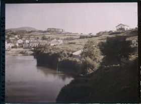 Image représentant France, Hendaye, Vue prise depuis le Pont vers la Ville