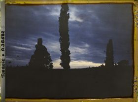 Image représentant Turquie, Constantinople - Eyoub, Cimetière d'Eyoub - Effet du Soir au Cimetière d'Eyoub