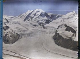 Image représentant Le Liskamm et le glacier de Grenz depuis le Gornergrat