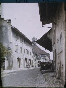 Image représentant La Rathausgasse et le Rathaus (Hôtel de Ville)