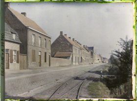 Image représentant Belgique, Neuve Eglise, Une rue reconstruite