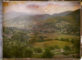 Image représentant Alsace, Bitschwiller, Vue générale de Bitchswiller, vu vers le Vieil Armand prise de la route Joffre
