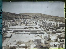 Image représentant Grèce, Delos, Ensemble sur les Propylées et l'Avenue des Processions
