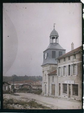 Image représentant France, Varennes (CT) Meuse (1840h), Entrée de Varennes par la route de Verdun