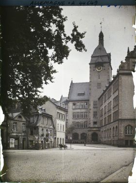Image représentant Allemagne, Mayence, Place St Pierre et Ecole moderne