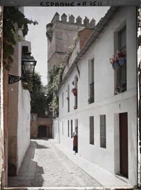 Image représentant Espagne, Séville, Calle de l'Agua, près de l'Alcazar