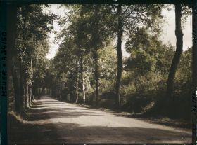 Image représentant France, Bar-le-Duc, La Voie Sacrée à sa sortie de Bar le Duc, vue prise vers Verdun (route de