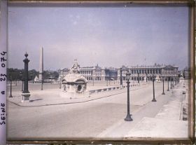 Image représentant La place de la Concorde prise depuis les Tuileries