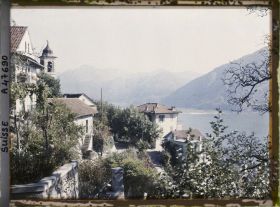 Image représentant Panorama sur Orselina, l'église Saint-Bernard et le lac Majeur
