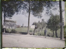 Image représentant Belgique, près Roussbrugge, Route gardée près de Rousbrugge