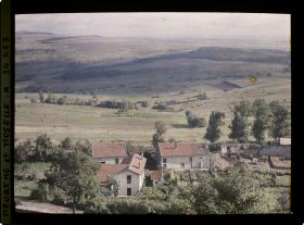 Image représentant France, Mousson, Panorama pris de Mousson vers le nord de la forêt de Facq, les Mesnils, le Signalle Xou et Metz à l'horizon