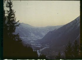 Image représentant France Les Alpes, La mer de Glace, Soleil Couchant vers le Col des Voza