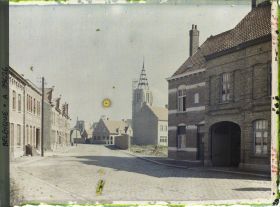 Image représentant Belgique, Morsleade, Le Clocher de l'Eglise en construction