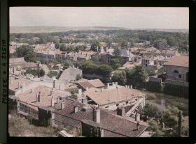Image représentant France, Verdun, Panorama de la Ville basse vers le faubourg pavé