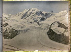 Image représentant Le Liskamm et le glacier de Grenz depuis le Gornergrat