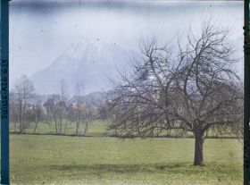 Image représentant Le village de Sarnen devant le Stanserhorn