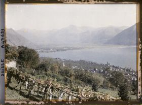Image représentant Panorama sur Minusio, Tenero et le lac Majeur depuis les hauteurs d'Orselina