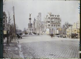 Image représentant France, Reims, Rue Drouet d'Erlon et reconstructions