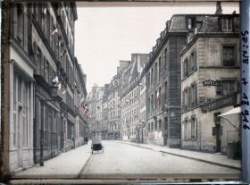 Image représentant La rue Saint-Benoît, au niveau du n°3 et l'angle de l'impasse des Deux-Anges