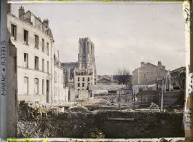 Image représentant France, Reims, Reconstructions vers la Cathédrale
