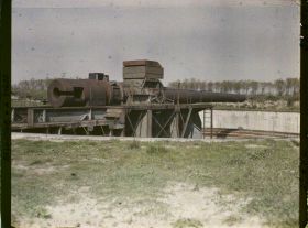 Image représentant Belgique, Ostende, Batterie Deutschland, Ensemble de la 2e pièce de droite, poids du fût 77556 Kos