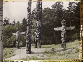 Image représentant Canada, Vancouver, Détails d'un Totem