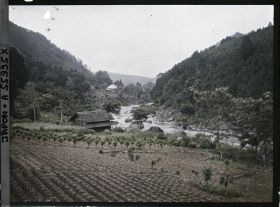 Image représentant Vue probable de la vallée de la Tamagawa