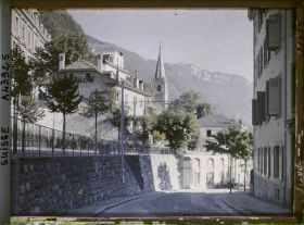Image représentant L'avenue du Midi et le temple de Montreux