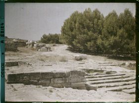 Image représentant Le théâtre dans l'aile nord-ouest du Palais. La loge royale