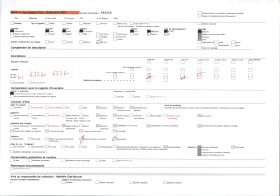 Image représentant Fétiches et case de fétiche (?) sur la place du village